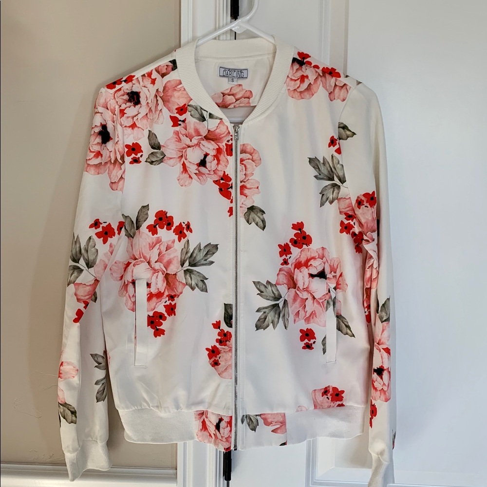 Floral Bomber Jacket